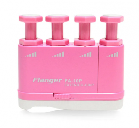Тренажер для пальцев, регулируемый, розовый, Flanger FA-10P-P